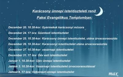 Ünnepi istentiszteleti rend