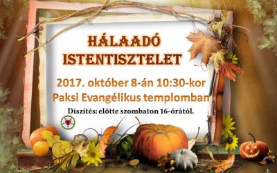 Hálaadó istentisztelet