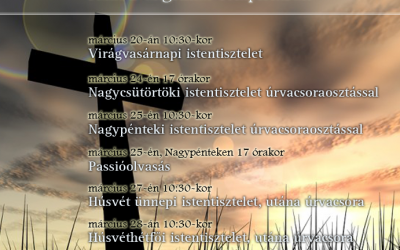 Húsvéti istentiszteleti rend