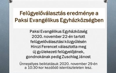 A Felügyelőválasztás eredménye