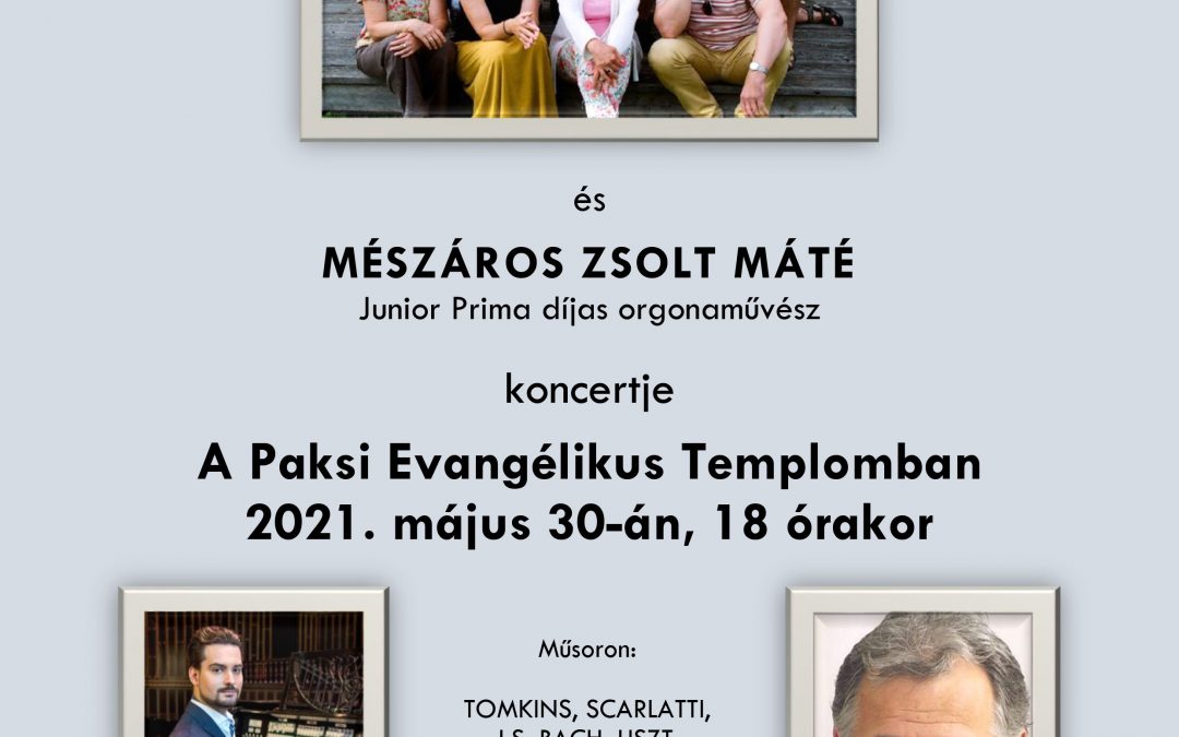 A Budapesti Tomkins Énekegyüttes a Paksi Evangélikus Templomban
